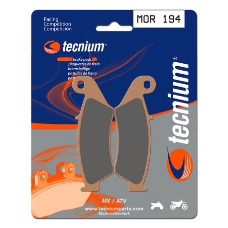 Plaquettes de frein TECNIUM Racing métal fritté - MOR194