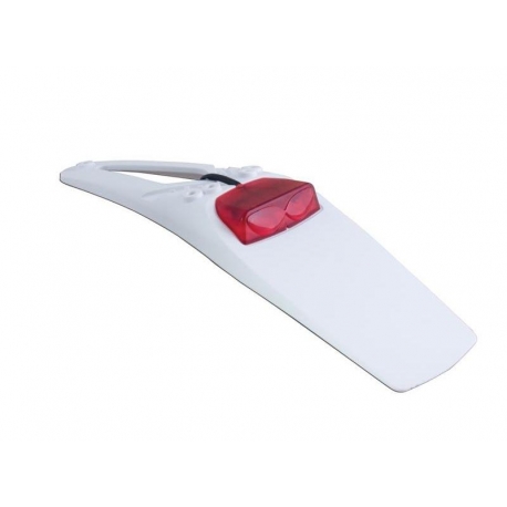 Bavette De Garde Boue Arriere Blanc Avec Led Integres