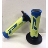 Poignées Progrip 788 bleu- Jaune Fluo