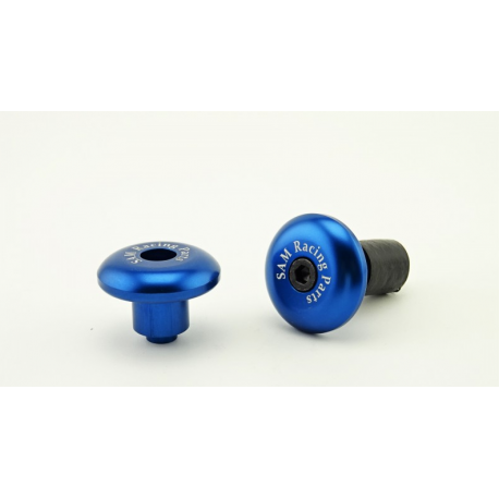 Embout de Guidon Alu Bleu 