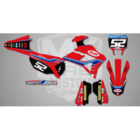 Kit Deco Tom Off Road Rouge MX 2T 22-25