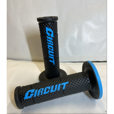 Poignées Circuit V Noire/Bleu-TM 