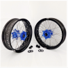 Paire de roues Supermoto TM 17X3.50-17X4.25  Bleu/Noir