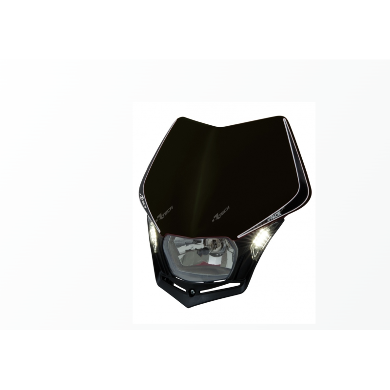 Plaque phare RACETECH V-Face Led noir